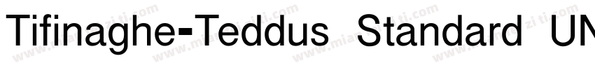 Tifinaghe-Teddus Standard UNICODE R字体转换